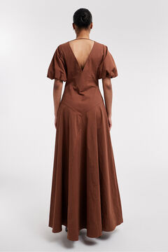 Topshop Vestido largo mangas globo