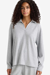 DeFacto Long-sleeved T-shirt grey