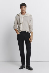 Springfield Washed black skinny fit jeans