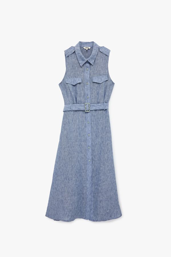 Koton Shirt midi dress blue