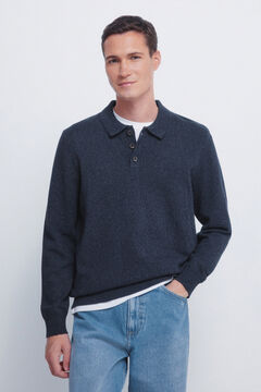 Springfield Polo shirt neck jumper with buttons