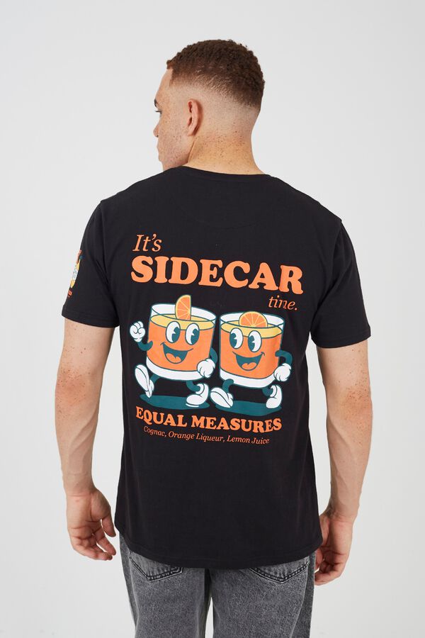 Brave Soul Printed short sleeve T-shirt black