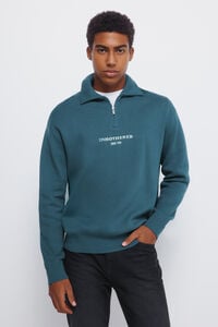 Springfield Fashionable neck zip fastening jumper
