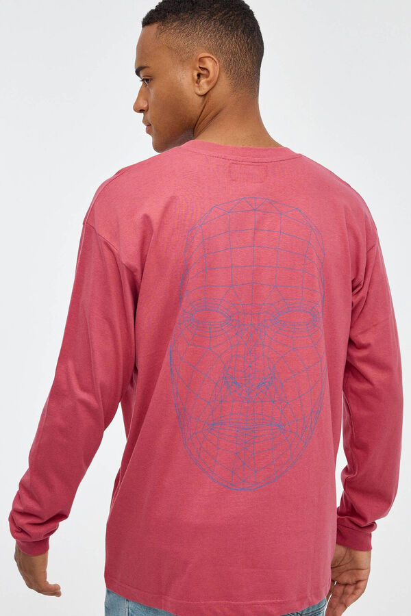 Inside Metaverse Print T-shirt red