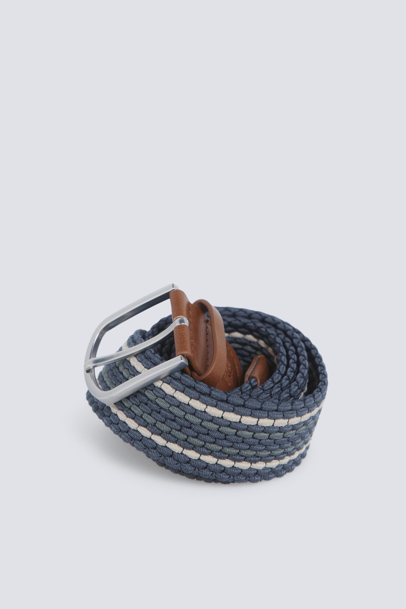 Springfield Striped braided belt