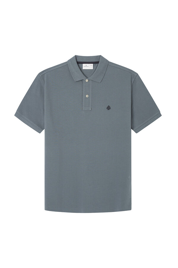 Springfield Regular fit basic piqué polo acqua