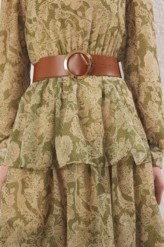 Trendyol Vestido comprido com folhos