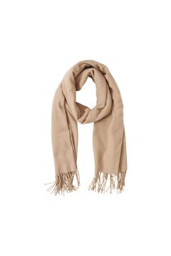 Springfield Long fringed scarf brown