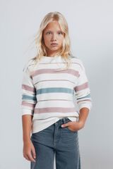 Springfield Kids Jersey rayas niña rosa