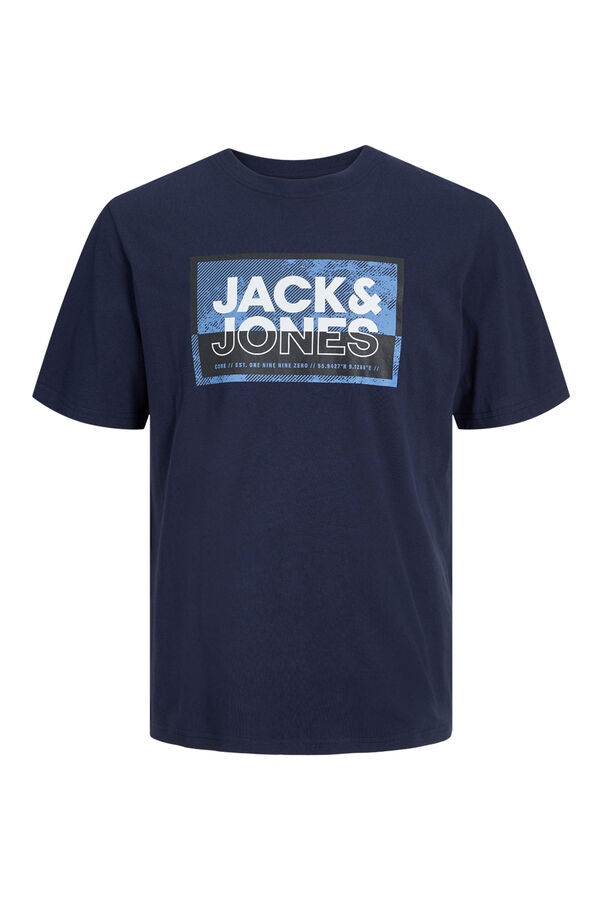 Springfield PLUS Short-sleeved T-shirt with front print navy