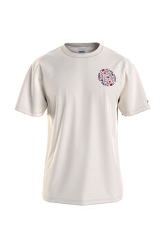 Springfield Tommy Jeans short-sleeved T-shirt with logo ecru