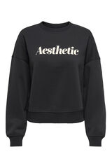 Only Sudadera detalle texto negro
