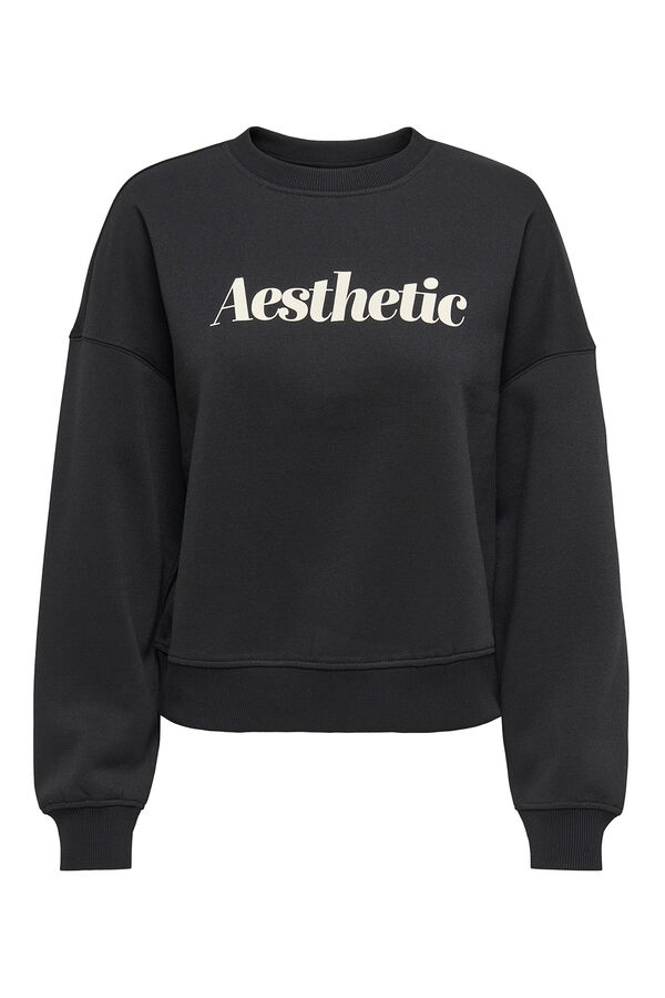 Only Sudadera detalle texto negro