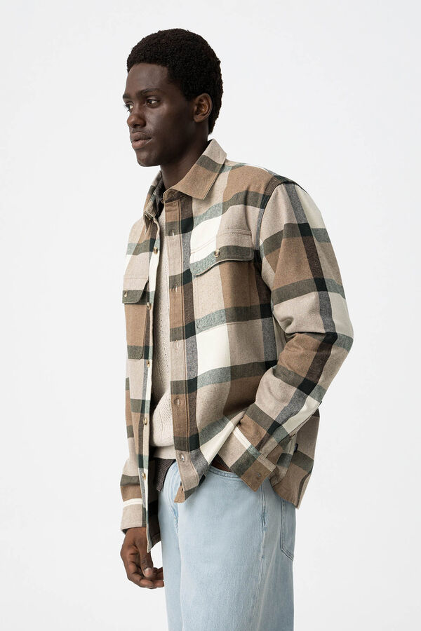 Tiffosi Camisa de cuadros gris