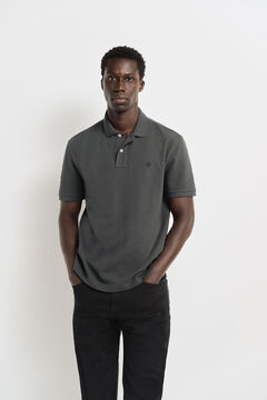 Springfield Regular fit basic piqué polo zelena