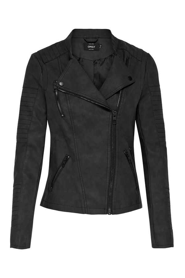 Springfield Biker jacket with zip fastening crna