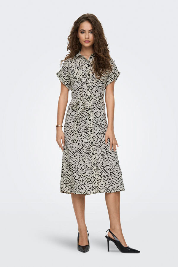 Only Midi shirt dress white