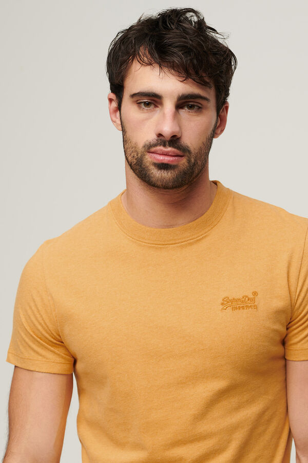 Springfield Camiseta de algodón orgánico con logotipo Essential dorado