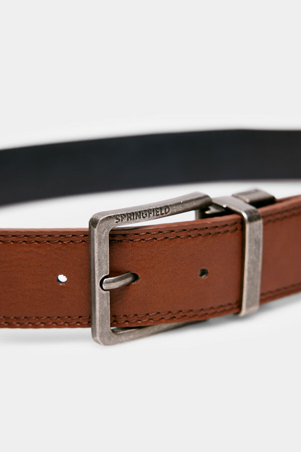 Springfield Reversible cowboy belt brown
