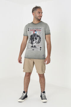 Brave Soul T-shirt caveira de manga curta