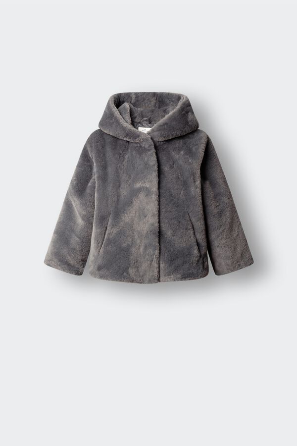 Springfield Kids Chaqueta pelo ni&ntilde;a gris