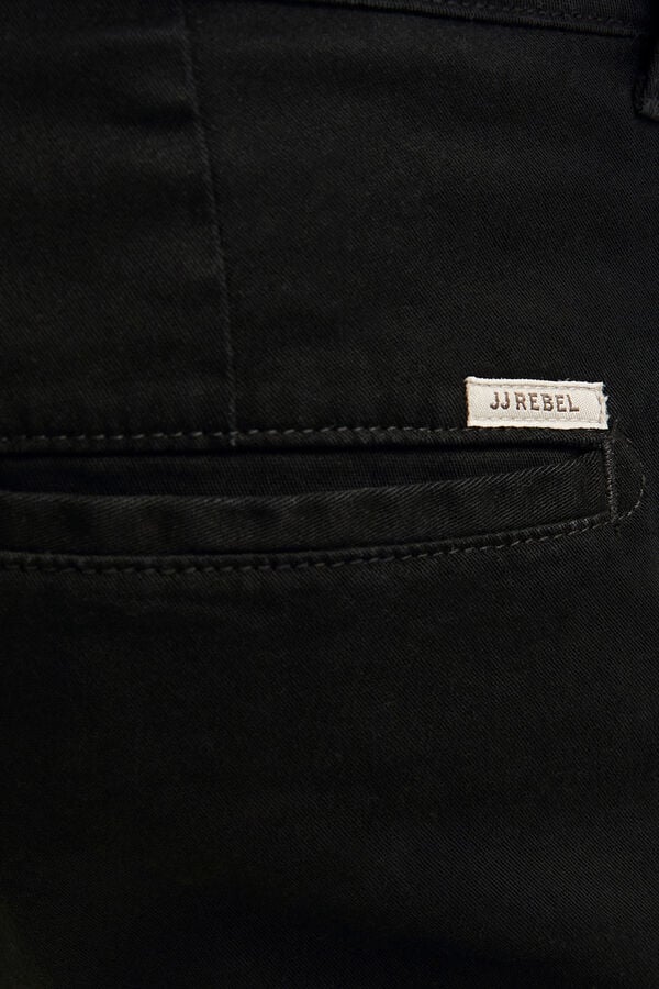 JJ REBEL Slim Fit Chinohose Schwarz
