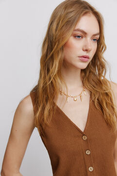 Springfield Camiseta tirantes botones