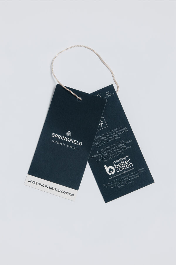 Springfield Easy care structured shirt white