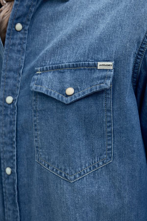 Jack & Jones Denim regular shirt blue