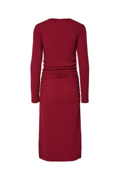 Pieces Vestido midi manga comprida