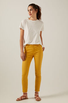 Springfield Slim cropped eco dye coloured trousers color