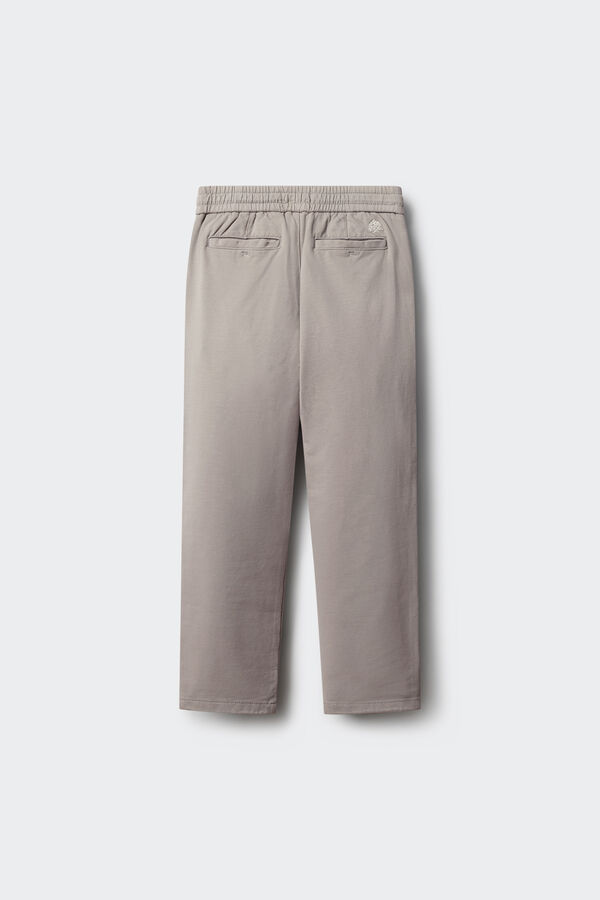 Springfield Kids Pantal&oacute;n chino comfort knit ni&ntilde;o gris