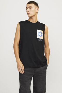 Springfield Oversize sleeveless T-shirt black