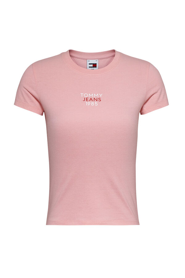 Springfield T-shirt de mulher Tommy Jeans rosa