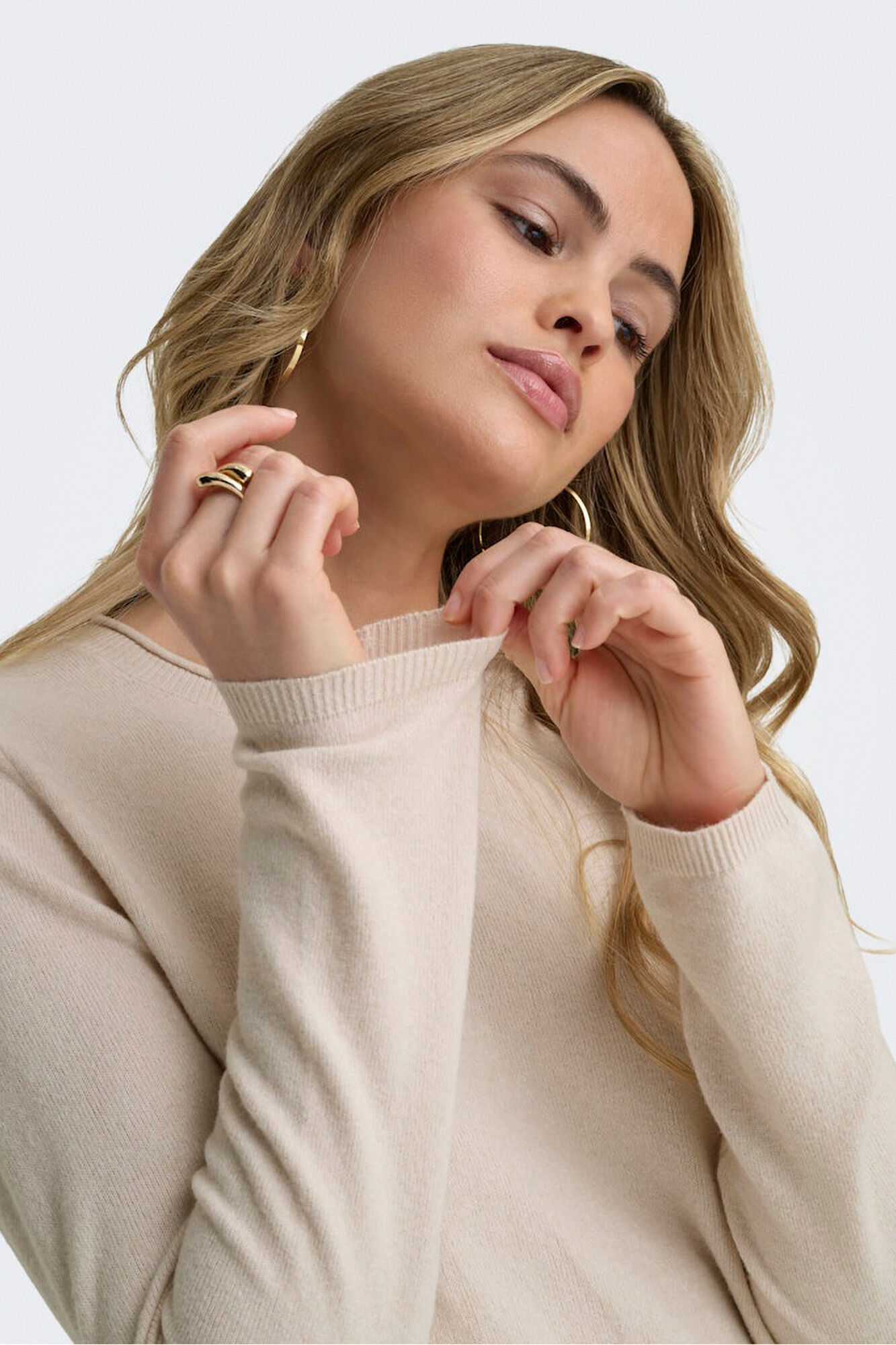 Only Camisola de gola redonda