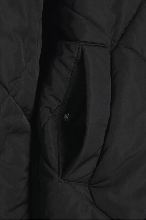 Jack & Jones Casaco longa acolchoada preto