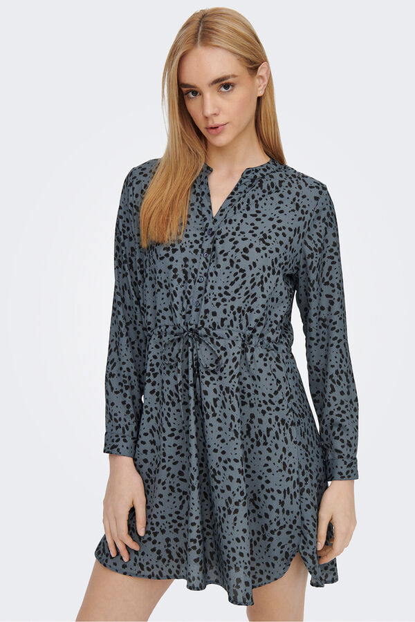 Only Kurzes Hemdkleid  Blau