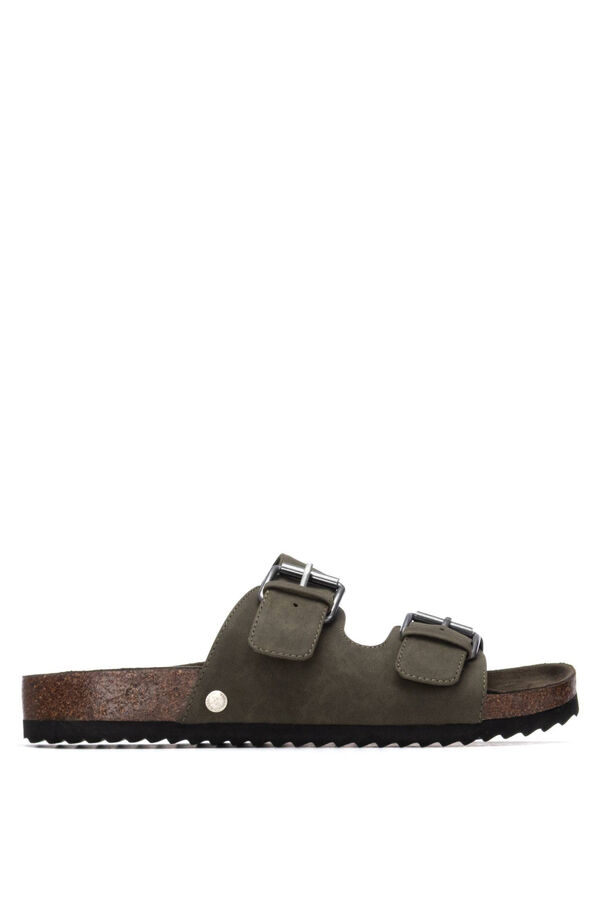 XTI Buckle bio sandal beige