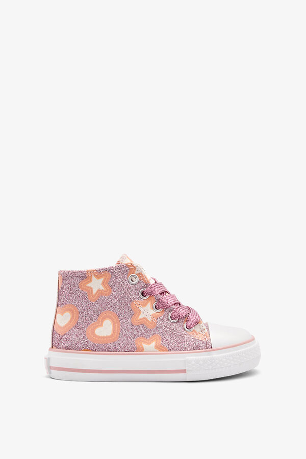 Conguitos Glow in the Dark High Top Sneakers Roze