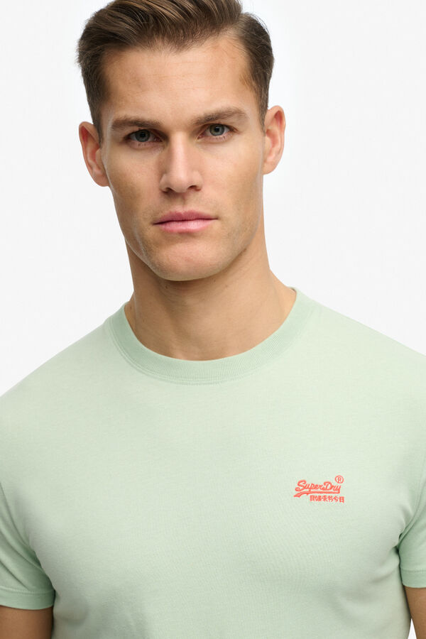 Superdry Basic short sleeve with small logo T-shirt beige