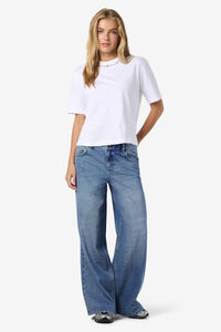 Noisy May T-shirt com gola de joia