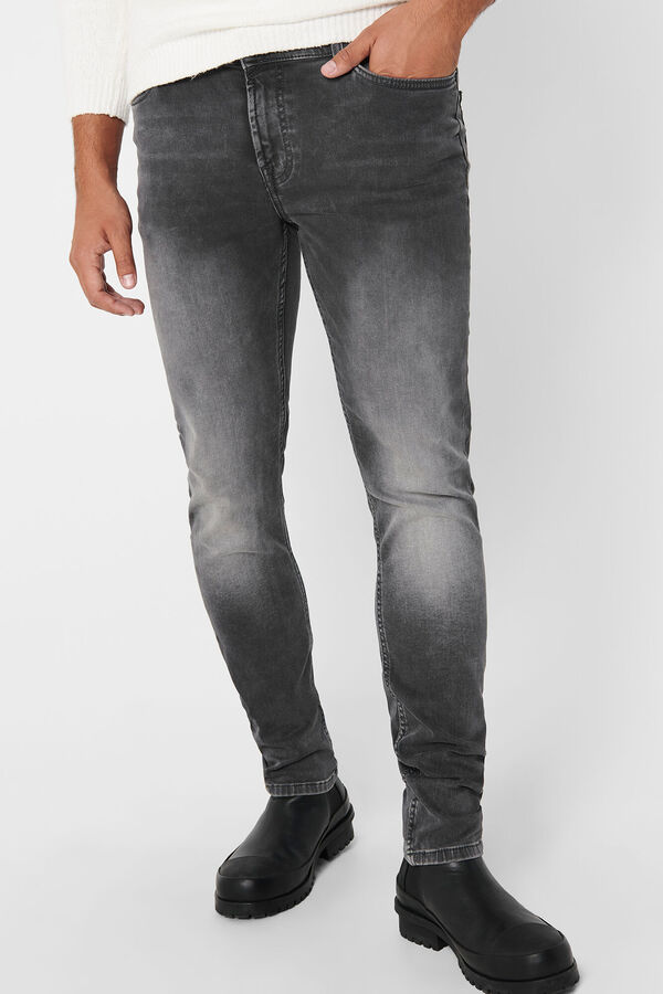 Springfield Slim fit jeans gris