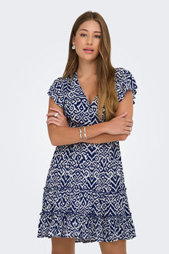 Only Vestido corto manga corta