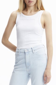 Springfield T-shirt de alças com logo branco