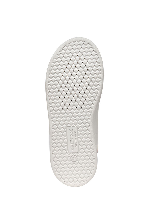 Geox Faux leather trainers white