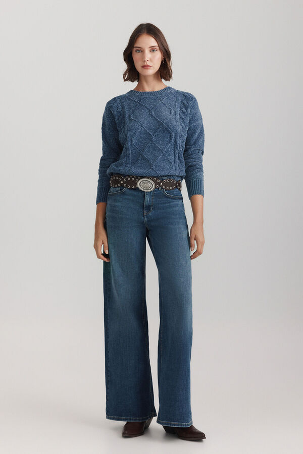 Springfield Chenille braided jumper blue
