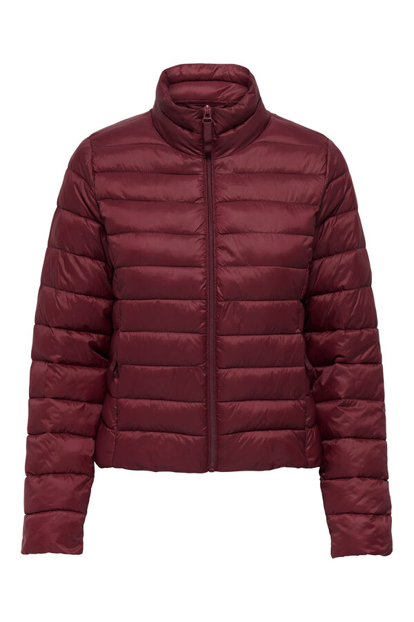 Only Puffer zip fastening jacket rózsaszín