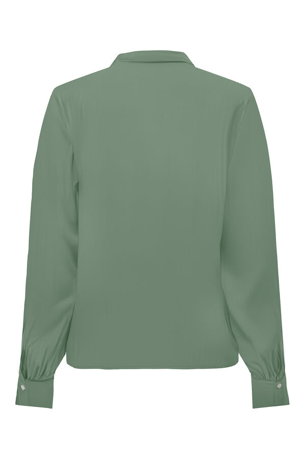 JDY Blusa fluida de manga comprida cinzento