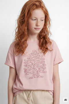 Springfield Kids Camiseta manga corta Arbol flores ni&ntilde;a