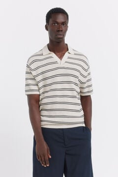 Springfield Multistriped structure polo shirt